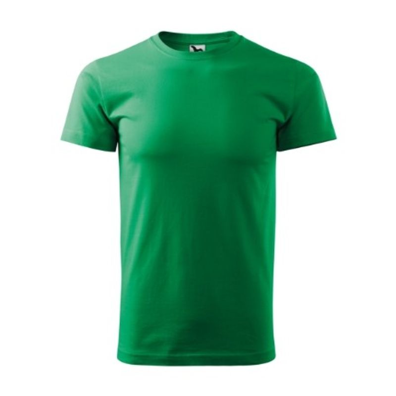 Fashion, accesorii si bijuterii - Barbati - Imbracaminte - Tricouri si bluze barbati - Tricou pentru barbati Malfini Basic 129, bumbac 160 g/mp, croiala tubulara, verde mediu - M - Infinity.ro