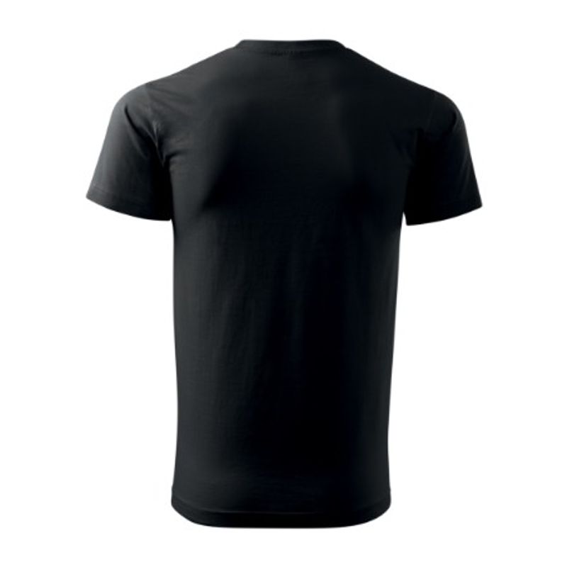 Fashion, accesorii si bijuterii - Barbati - Imbracaminte - Tricouri si bluze barbati - Tricou pentru barbati Malfini Basic 129, bumbac 160 g/mp, croiala tubulara, negru - 5XL - Infinity.ro