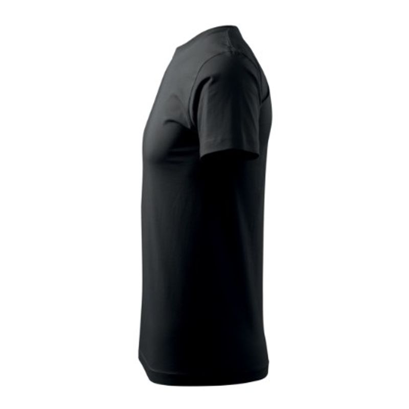 Fashion, accesorii si bijuterii - Barbati - Imbracaminte - Tricouri si bluze barbati - Tricou pentru barbati Malfini Basic 129, bumbac 160 g/mp, croiala tubulara, negru - 5XL - Infinity.ro