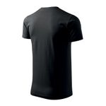 Fashion, accesorii si bijuterii - Barbati - Imbracaminte - Tricouri si bluze barbati - Tricou pentru barbati Malfini Basic 129, bumbac 160 g/mp, croiala tubulara, negru - 5XL - Infinity.ro