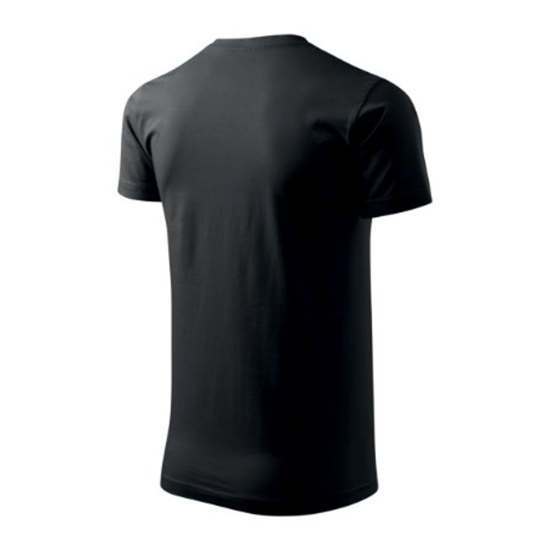 Fashion, accesorii si bijuterii - Barbati - Imbracaminte - Tricouri si bluze barbati - Tricou pentru barbati Malfini Basic 129, bumbac 160 g/mp, croiala tubulara, negru - 5XL - Infinity.ro