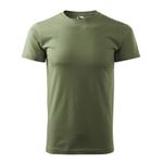 Fashion, accesorii si bijuterii - Barbati - Imbracaminte - Tricouri si bluze barbati - Tricou pentru barbati Malfini Basic 129, bumbac 160 g/mp, croiala tubulara, kaki - 3XL - Infinity.ro