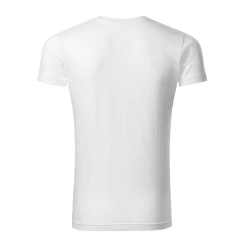 Fashion, accesorii si bijuterii - Barbati - Imbracaminte - Tricouri si bluze barbati - Tricou pentru barbati, Slim Fit V-neck 146, Malfini, alb - S - Infinity.ro