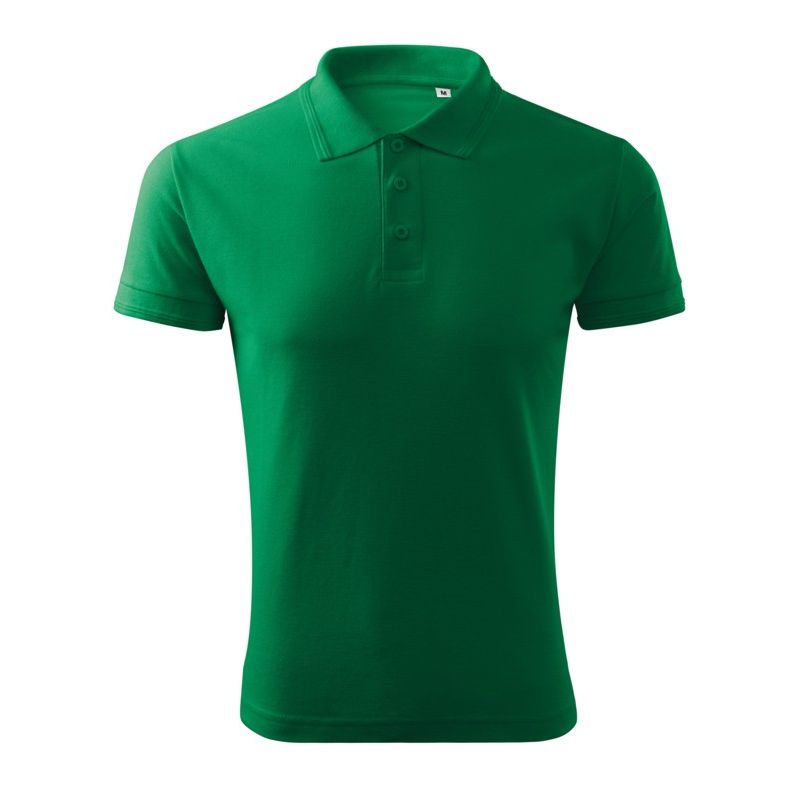 Fashion, accesorii si bijuterii - Barbati - Imbracaminte - Tricouri si bluze barbati - Tricou polo pentru barbati, Malfini, PIQUE POLO, F03, verde mediu - L - Infinity.ro