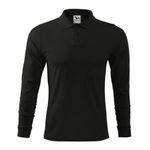 Fashion, accesorii si bijuterii - Barbati - Imbracaminte - Tricouri si bluze barbati - Tricou polo pentru barbati, Single J. LS 211, Malfini, negru - S - Infinity.ro