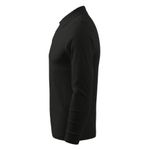 Fashion, accesorii si bijuterii - Barbati - Imbracaminte - Tricouri si bluze barbati - Tricou polo pentru barbati, Single J. LS 211, Malfini, negru - S - Infinity.ro