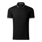 Fashion, accesorii si bijuterii - Barbati - Imbracaminte - Tricouri si bluze barbati - Tricou polo pentru barbati, Perfection plain 251, Malfini, negru - 3XL - Infinity.ro