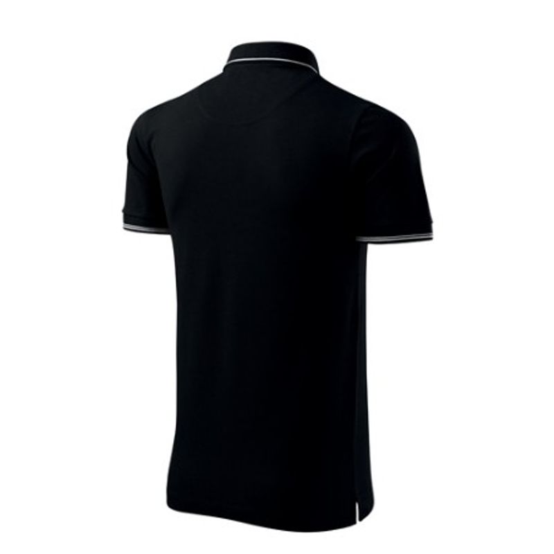 Fashion, accesorii si bijuterii - Barbati - Imbracaminte - Tricouri si bluze barbati - Tricou polo pentru barbati, Perfection plain 251, Malfini, negru - 3XL - Infinity.ro