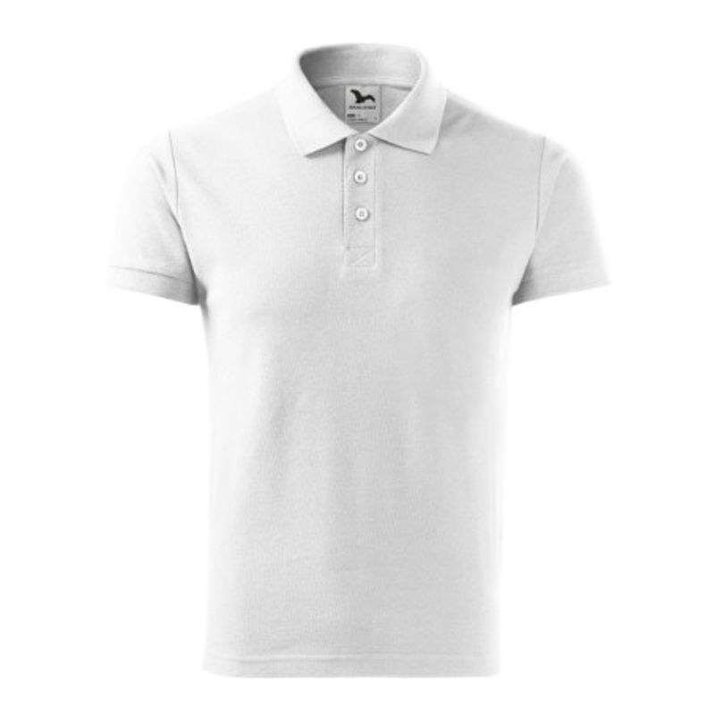 Fashion, accesorii si bijuterii - Barbati - Imbracaminte - Tricouri si bluze barbati - Tricou polo pentru barbati, Cotton Heavy 215, Malfini, alb - 3XL - Infinity.ro