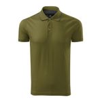 Fashion, accesorii si bijuterii - Barbati - Imbracaminte - Tricouri si bluze barbati - Tricou polo barbati Malfini Grand 259 – bumbac mercerizat, guler contrast, clasic elegant, avocado green - S - Infinity.ro
