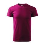 Fashion, accesorii si bijuterii - Barbati - Imbracaminte - Tricouri si bluze barbati - Tricou pentru barbati Malfini Basic 129, bumbac 160 g/mp, croiala tubulara, rosu fucsie - 2XL - Infinity.ro