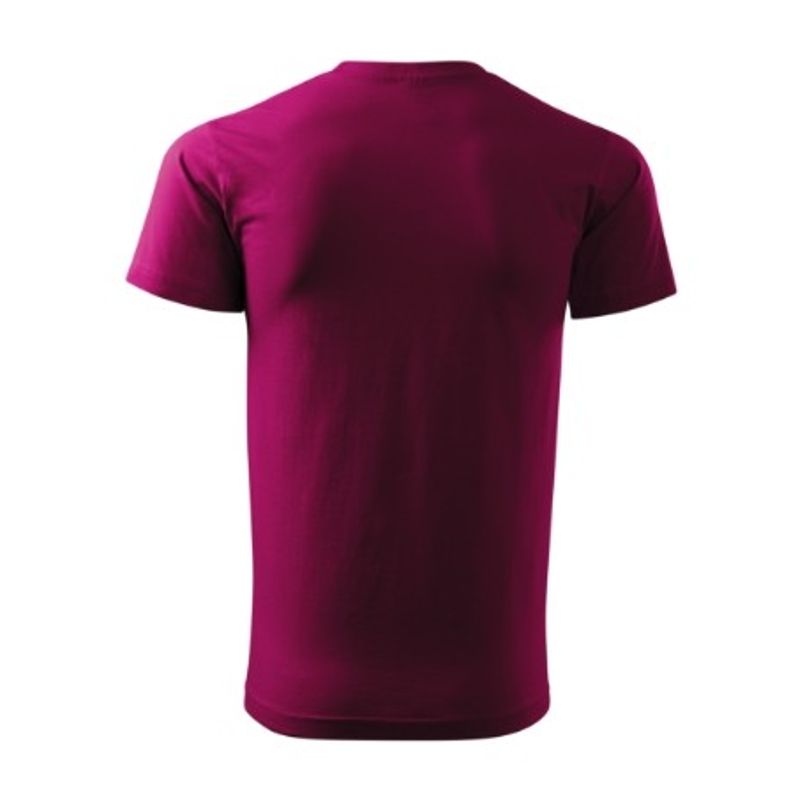 Fashion, accesorii si bijuterii - Barbati - Imbracaminte - Tricouri si bluze barbati - Tricou pentru barbati Malfini Basic 129, bumbac 160 g/mp, croiala tubulara, rosu fucsie - 2XL - Infinity.ro