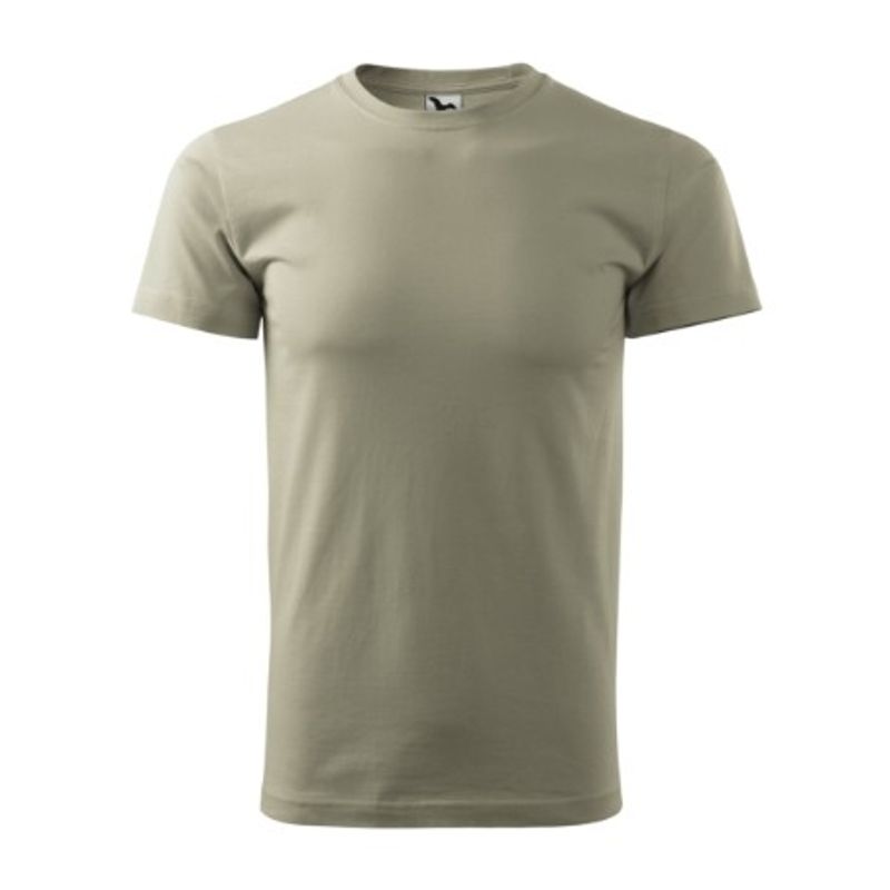 Fashion, accesorii si bijuterii - Barbati - Imbracaminte - Tricouri si bluze barbati - Tricou pentru barbati Malfini Basic 129, bumbac 160 g/mp, croiala tubulara, kaki deschi - 4XL - Infinity.ro