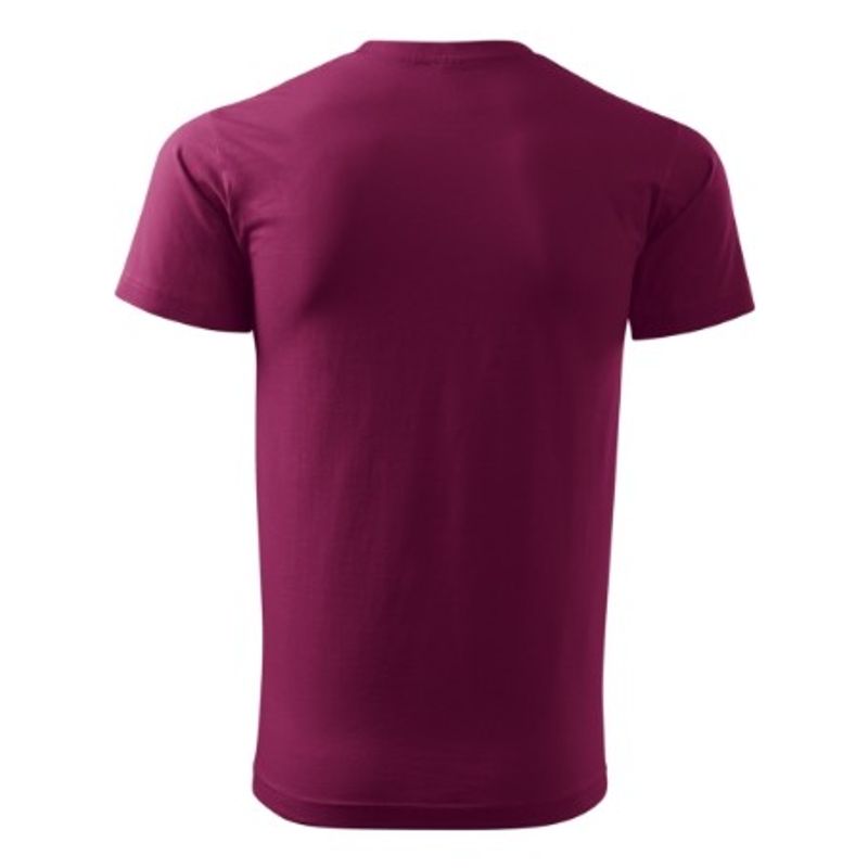 Fashion, accesorii si bijuterii - Barbati - Imbracaminte - Tricouri si bluze barbati - Tricou pentru barbati Malfini Basic 129, bumbac 160 g/mp, croiala tubulara, rododendro - 3XL - Infinity.ro