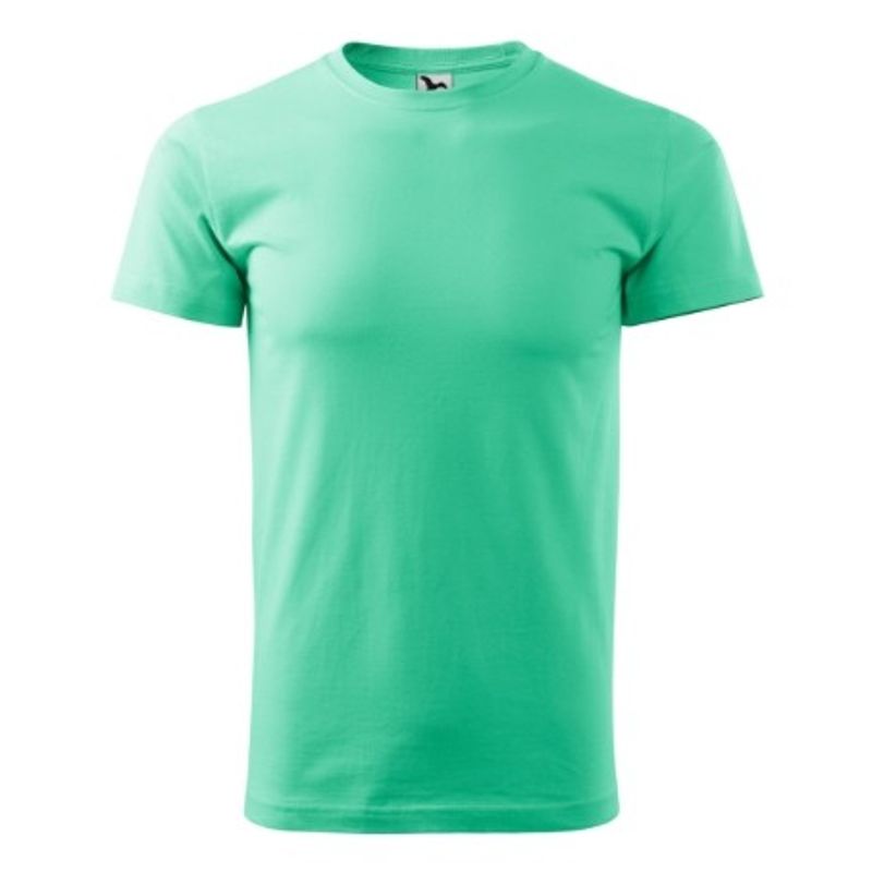 Fashion, accesorii si bijuterii - Barbati - Imbracaminte - Tricouri si bluze barbati - Tricou pentru barbati Malfini Basic 129, bumbac 160 g/mp, croiala tubulara, verde menta - 2XL - Infinity.ro