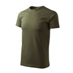 Fashion, accesorii si bijuterii - Barbati - Imbracaminte - Tricouri si bluze barbati - Tricou pentru barbati Malfini Basic 129, bumbac 160 g/mp, croiala tubulara, militar - XL - Infinity.ro