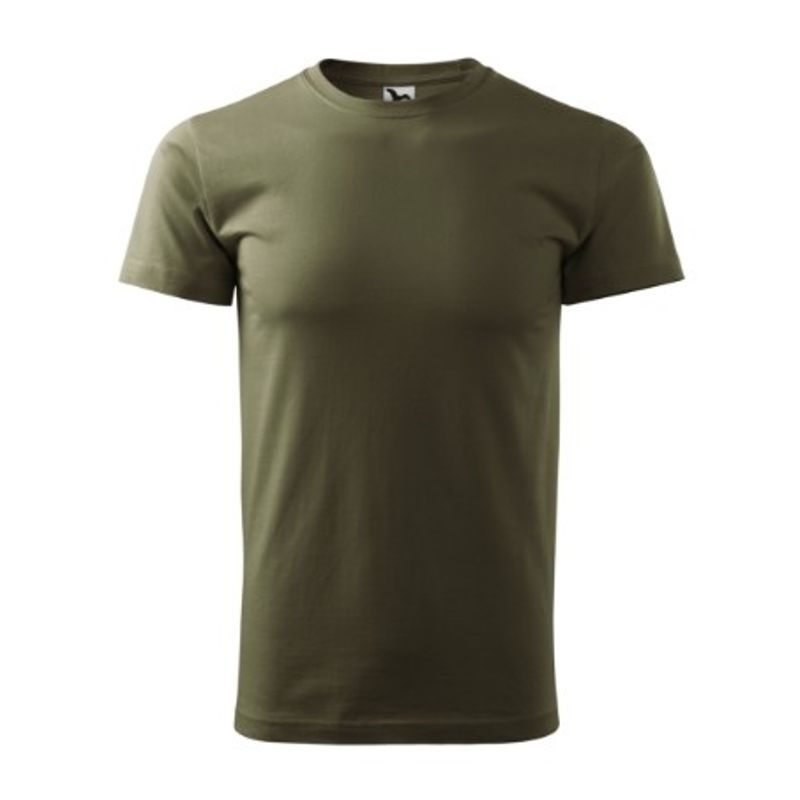 Fashion, accesorii si bijuterii - Barbati - Imbracaminte - Tricouri si bluze barbati - Tricou pentru barbati Malfini Basic 129, bumbac 160 g/mp, croiala tubulara, militar - XL - Infinity.ro