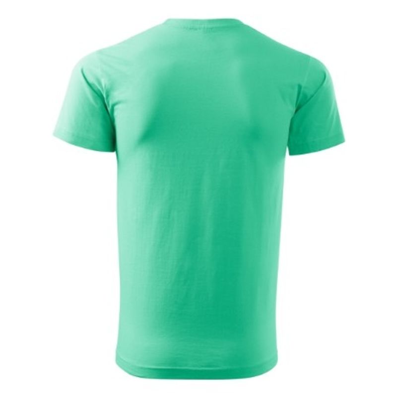 Fashion, accesorii si bijuterii - Barbati - Imbracaminte - Tricouri si bluze barbati - Tricou pentru barbati Malfini Basic 129, bumbac 160 g/mp, croiala tubulara, verde menta - 2XL - Infinity.ro