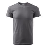 Fashion, accesorii si bijuterii - Barbati - Imbracaminte - Tricouri si bluze barbati - Tricou pentru barbati Malfini Basic 129, bumbac 160 g/mp, croiala tubulara, gri - XS - Infinity.ro
