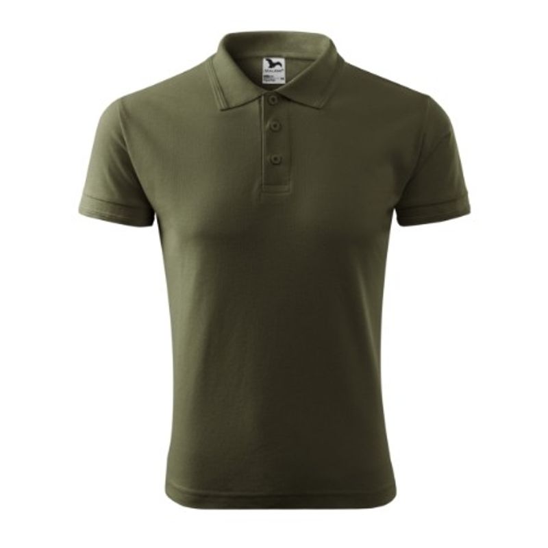 Fashion, accesorii si bijuterii - Barbati - Imbracaminte - Tricouri si bluze barbati - Tricou polo pentru barbati, Pique Polo 203, Malfini, militar - XL - Infinity.ro