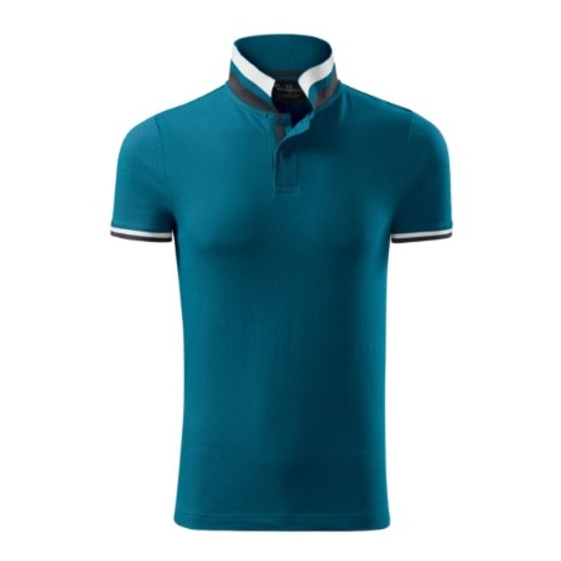 Fashion, accesorii si bijuterii - Barbati - Imbracaminte - Tricouri si bluze barbati - Tricou polo pentru barbati, Collar Up 256, Malfini, albastru - M - Infinity.ro