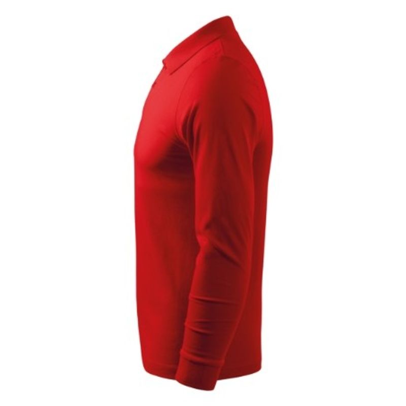 Fashion, accesorii si bijuterii - Barbati - Imbracaminte - Tricouri si bluze barbati - Tricou polo pentru barbati, Single J. LS 211, Malfini, roşu - M - Infinity.ro