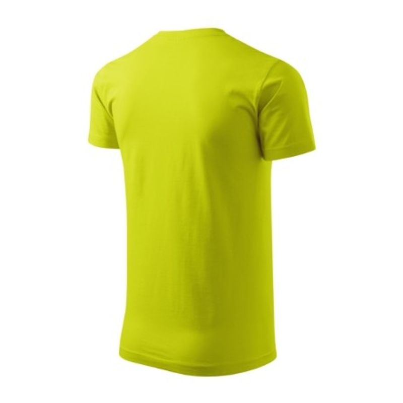 Fashion, accesorii si bijuterii - Barbati - Imbracaminte - Tricouri si bluze barbati - Tricou pentru barbati Malfini Basic 129, bumbac 160 g/mp, croiala tubulara, verde lime - L - Infinity.ro