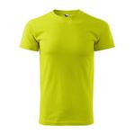 Fashion, accesorii si bijuterii - Barbati - Imbracaminte - Tricouri si bluze barbati - Tricou pentru barbati Malfini Basic 129, bumbac 160 g/mp, croiala tubulara, verde lime - L - Infinity.ro
