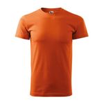 Fashion, accesorii si bijuterii - Barbati - Imbracaminte - Tricouri si bluze barbati - Tricou pentru barbati Malfini Basic 129, bumbac 160 g/mp, croiala tubulara, portocaliu - 2XL - Infinity.ro