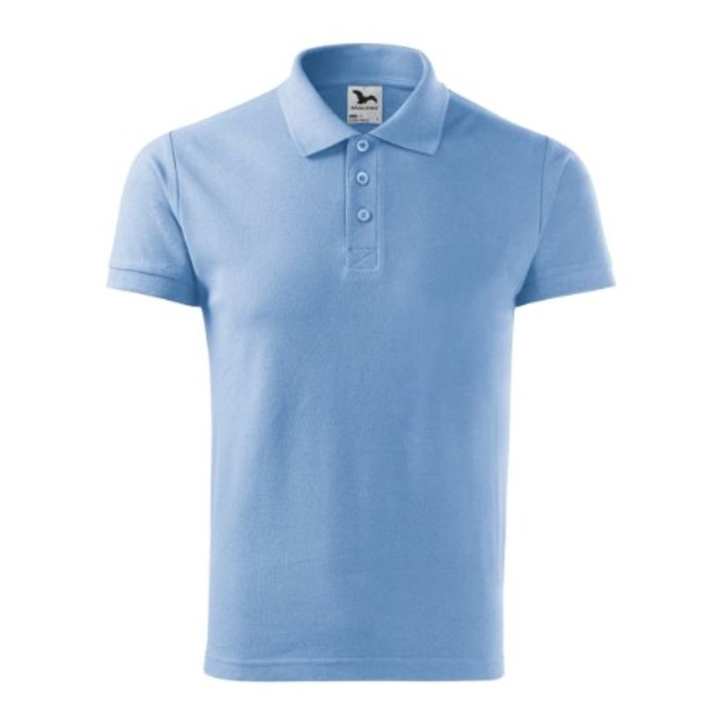 Fashion, accesorii si bijuterii - Barbati - Imbracaminte - Tricouri si bluze barbati - Tricou polo pentru barbati, Cotton Heavy 215, Malfini, albastru - M - Infinity.ro