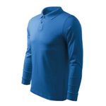 Fashion, accesorii si bijuterii - Barbati - Imbracaminte - Tricouri si bluze barbati - Tricou polo pentru barbati, Single J. LS 211, Malfini, albastru - L - Infinity.ro