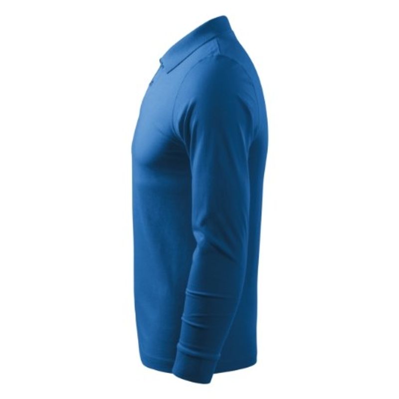 Fashion, accesorii si bijuterii - Barbati - Imbracaminte - Tricouri si bluze barbati - Tricou polo pentru barbati, Single J. LS 211, Malfini, albastru - L - Infinity.ro