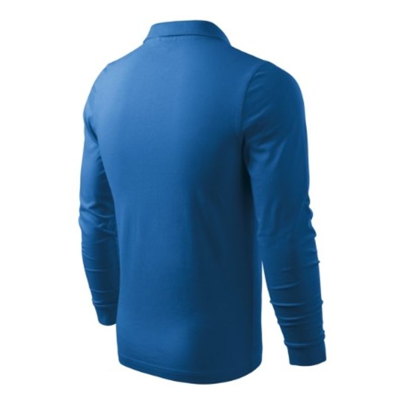 Fashion, accesorii si bijuterii - Barbati - Imbracaminte - Tricouri si bluze barbati - Tricou polo pentru barbati, Single J. LS 211, Malfini, albastru - L - Infinity.ro