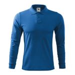 Fashion, accesorii si bijuterii - Barbati - Imbracaminte - Tricouri si bluze barbati - Tricou polo pentru barbati, Single J. LS 211, Malfini, albastru - L - Infinity.ro