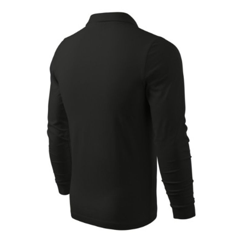 Fashion, accesorii si bijuterii - Barbati - Imbracaminte - Tricouri si bluze barbati - Tricou polo pentru barbati, Single J. LS 211, Malfini, negru - XL - Infinity.ro