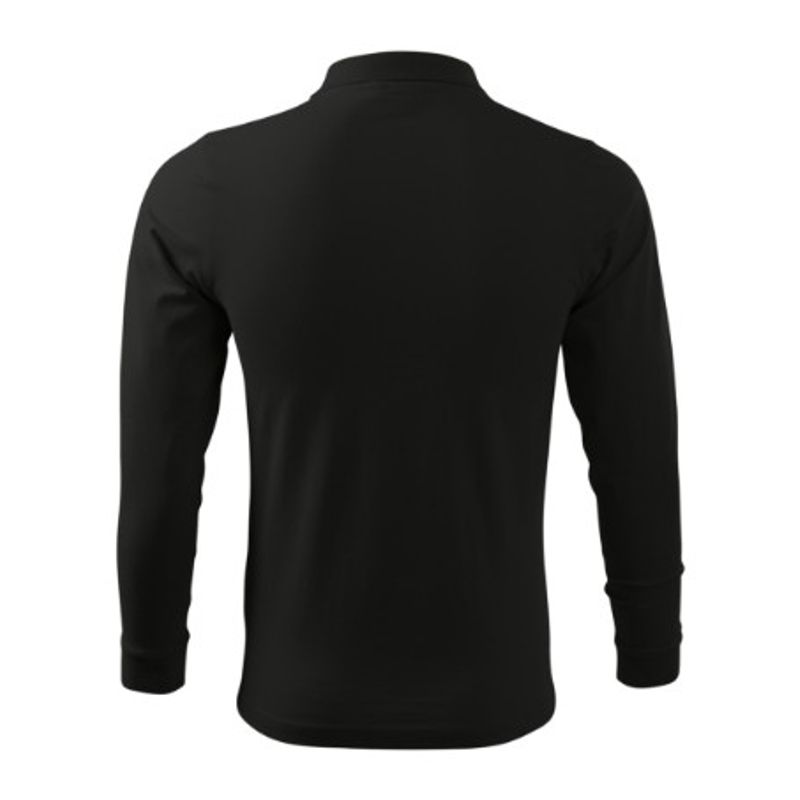 Fashion, accesorii si bijuterii - Barbati - Imbracaminte - Tricouri si bluze barbati - Tricou polo pentru barbati, Single J. LS 211, Malfini, negru - XL - Infinity.ro