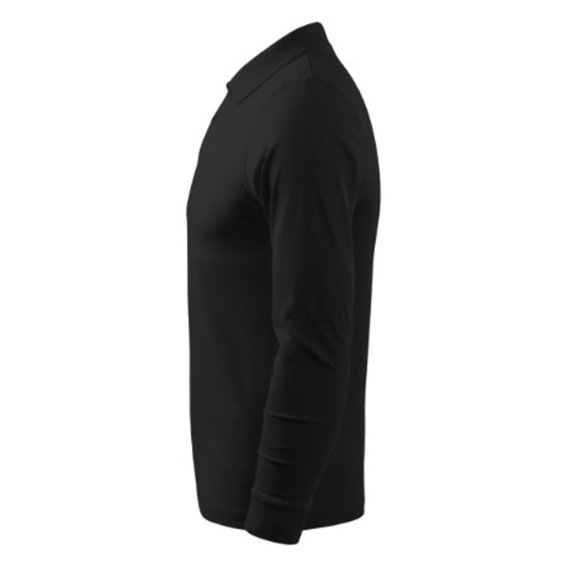 Fashion, accesorii si bijuterii - Barbati - Imbracaminte - Tricouri si bluze barbati - Tricou polo pentru barbati, Single J. LS 211, Malfini, negru - XL - Infinity.ro