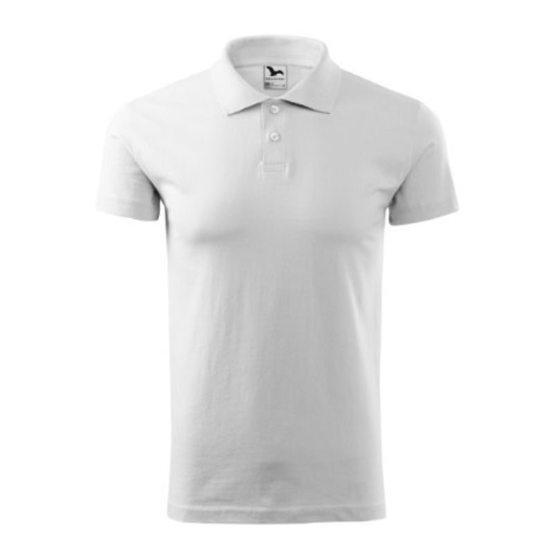 Fashion, accesorii si bijuterii - Barbati - Imbracaminte - Tricouri si bluze barbati - Tricou polo pentru barbati, Single J. 202, Malfini, alb - 2XL - Infinity.ro