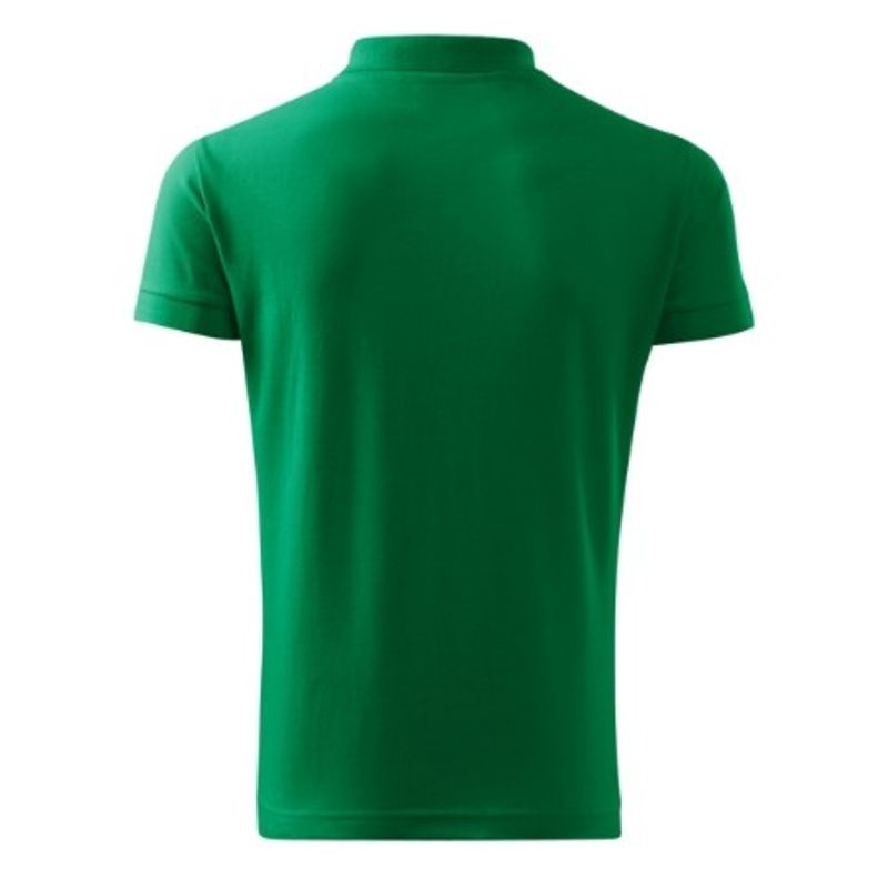 Fashion, accesorii si bijuterii - Barbati - Imbracaminte - Tricouri si bluze barbati - Tricou polo pentru barbati, Cotton Heavy 215, Malfini, verde mediu - 2XL - Infinity.ro