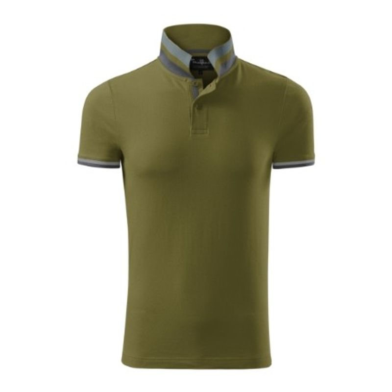 Fashion, accesorii si bijuterii - Barbati - Imbracaminte - Tricouri si bluze barbati - Tricou polo pentru barbati, Collar Up 256, Malfini, avocado green - L - Infinity.ro