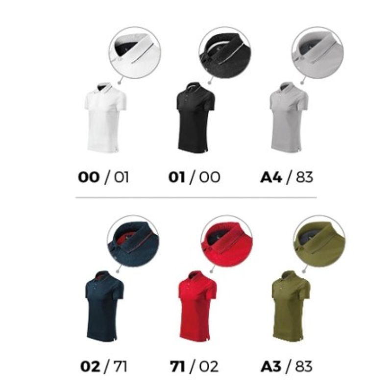 Fashion, accesorii si bijuterii - Barbati - Imbracaminte - Tricouri si bluze barbati - Tricou polo barbati Malfini Grand 259 – bumbac mercerizat, guler contrast, clasic elegant, avocado green - M - Infinity.ro