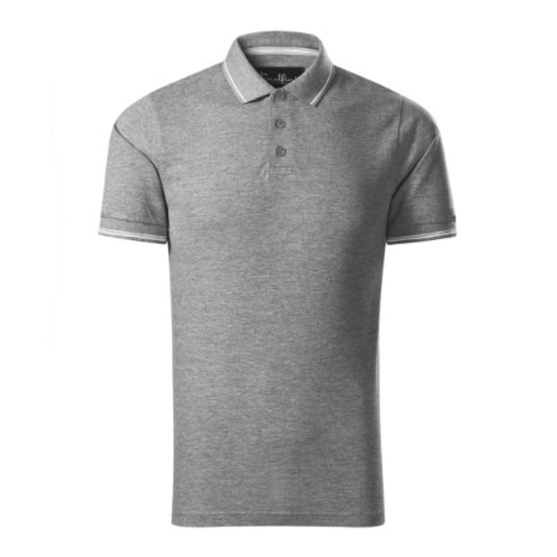 Fashion, accesorii si bijuterii - Barbati - Imbracaminte - Tricouri si bluze barbati - Tricou polo pentru barbati, Perfection plain 251, Malfini, gri - L - Infinity.ro