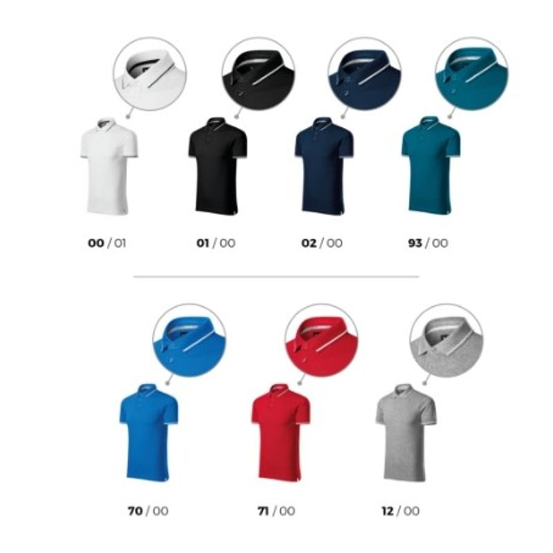 Fashion, accesorii si bijuterii - Barbati - Imbracaminte - Tricouri si bluze barbati - Tricou polo pentru barbati, Perfection plain 251, Malfini, gri - L - Infinity.ro