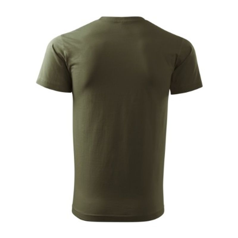 Fashion, accesorii si bijuterii - Barbati - Imbracaminte - Tricouri si bluze barbati - Tricou pentru barbati Malfini Basic 129, bumbac 160 g/mp, croiala tubulara, militar - 4XL - Infinity.ro