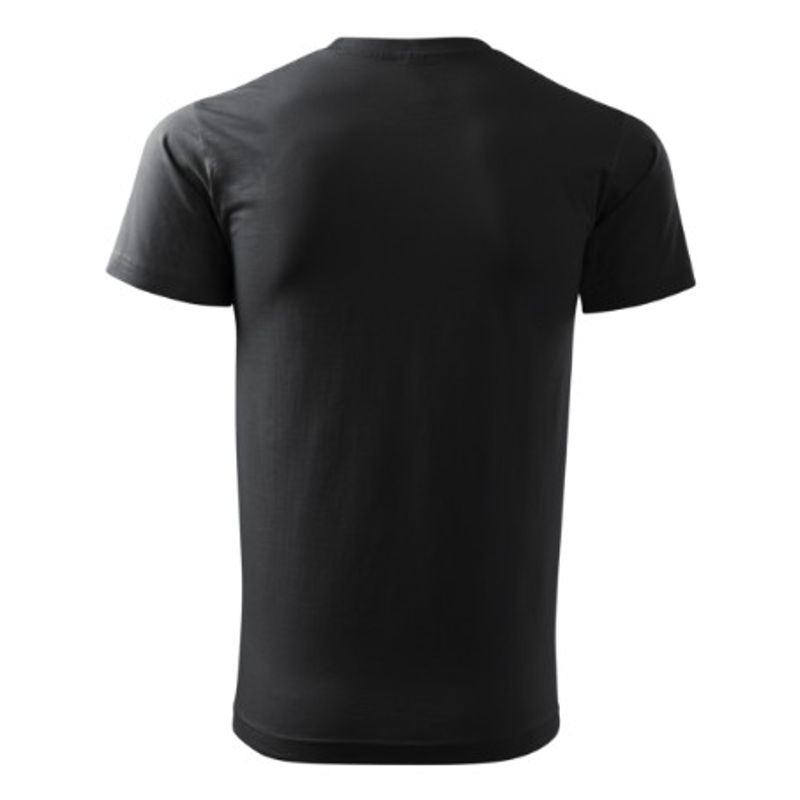 Fashion, accesorii si bijuterii - Barbati - Imbracaminte - Tricouri si bluze barbati - Tricou pentru barbati Malfini Basic 129, bumbac 160 g/mp, croiala tubulara, ebony gray - S - Infinity.ro