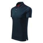 Fashion, accesorii si bijuterii - Barbati - Imbracaminte - Tricouri si bluze barbati - Tricou polo barbati Malfini Grand 259 – bumbac mercerizat, guler contrast, clasic elegant, albastru - L - Infinity.ro
