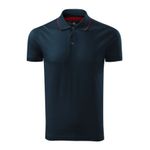 Fashion, accesorii si bijuterii - Barbati - Imbracaminte - Tricouri si bluze barbati - Tricou polo barbati Malfini Grand 259 – bumbac mercerizat, guler contrast, clasic elegant, albastru - L - Infinity.ro