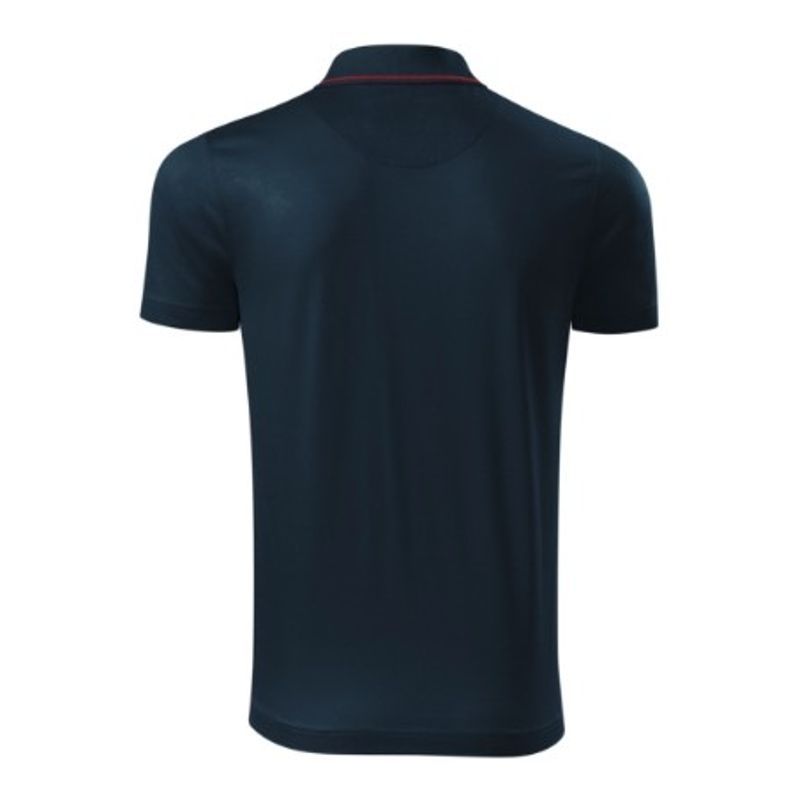 Fashion, accesorii si bijuterii - Barbati - Imbracaminte - Tricouri si bluze barbati - Tricou polo barbati Malfini Grand 259 – bumbac mercerizat, guler contrast, clasic elegant, albastru - L - Infinity.ro