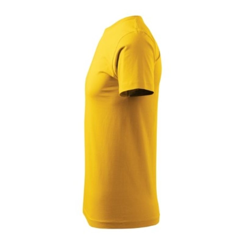 Fashion, accesorii si bijuterii - Barbati - Imbracaminte - Tricouri si bluze barbati - Tricou pentru barbati Malfini Basic 129, bumbac 160 g/mp, croiala tubulara, galben - M - Infinity.ro