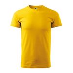 Fashion, accesorii si bijuterii - Barbati - Imbracaminte - Tricouri si bluze barbati - Tricou pentru barbati Malfini Basic 129, bumbac 160 g/mp, croiala tubulara, galben - M - Infinity.ro